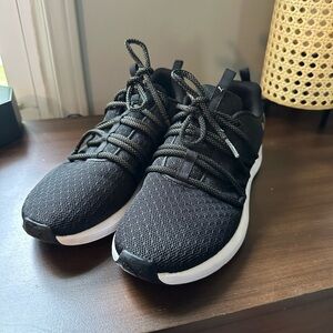 Black and Gold Puma Athletic Sneakers